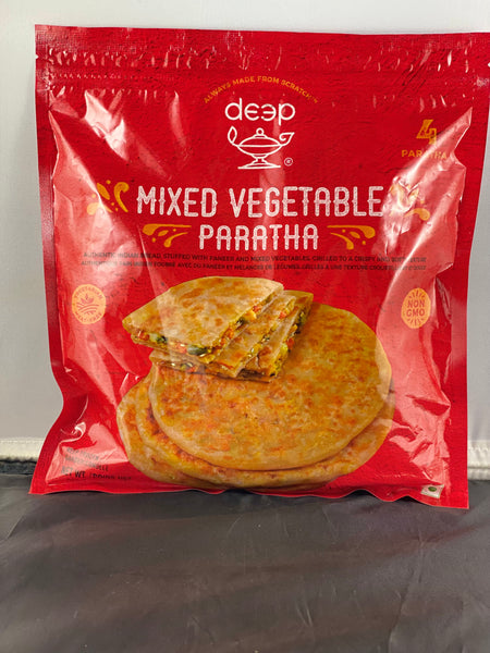 Deep Mixed Vegetable Paratha